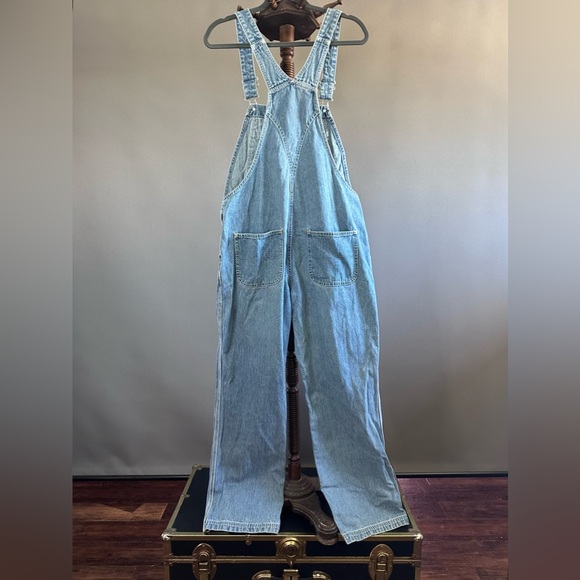 Women's Y2k Tommy Hilfiger Rare Denim Overalls Sz M - Picture 7 of 10